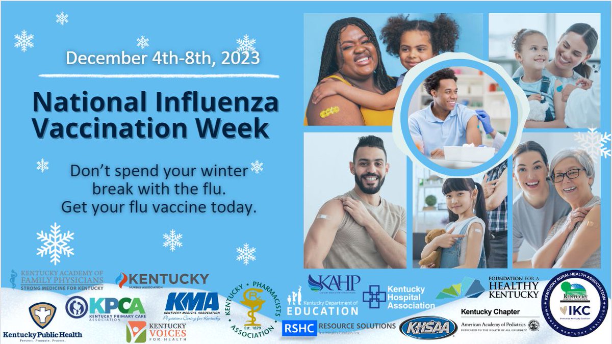 🌟 It's National Influenza Vaccination Week! 🌟
Protect yourself and those around you from the flu by getting vaccinated. 💉 Flu season is here, but so is the power to prevent it! Let's prioritize health and spread the word about the importance of flu vaccination.