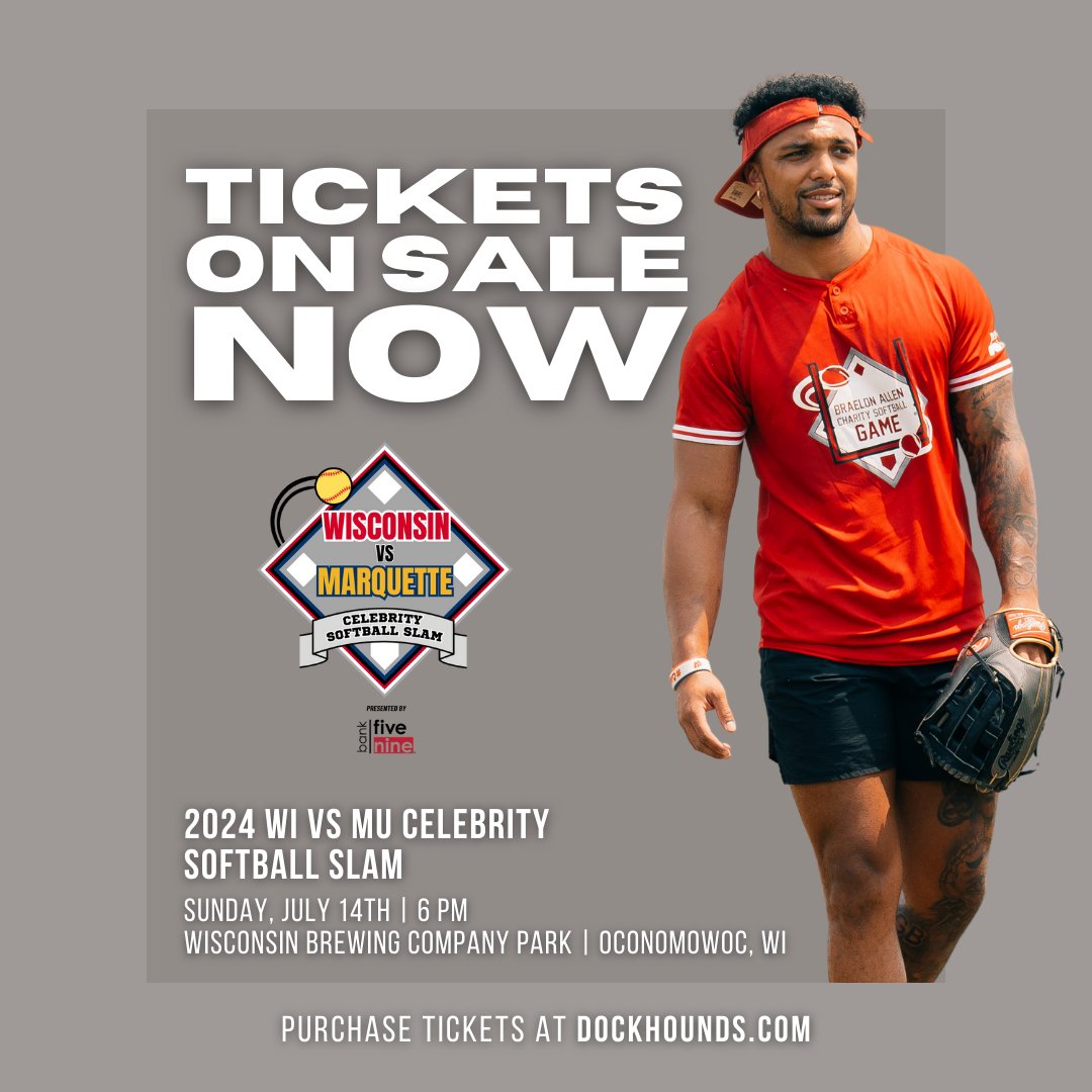 Tickets on sale NOW! Purchase on <a href="/DockHounds/">Lake Country DockHounds</a> website, link in bio!🎟️