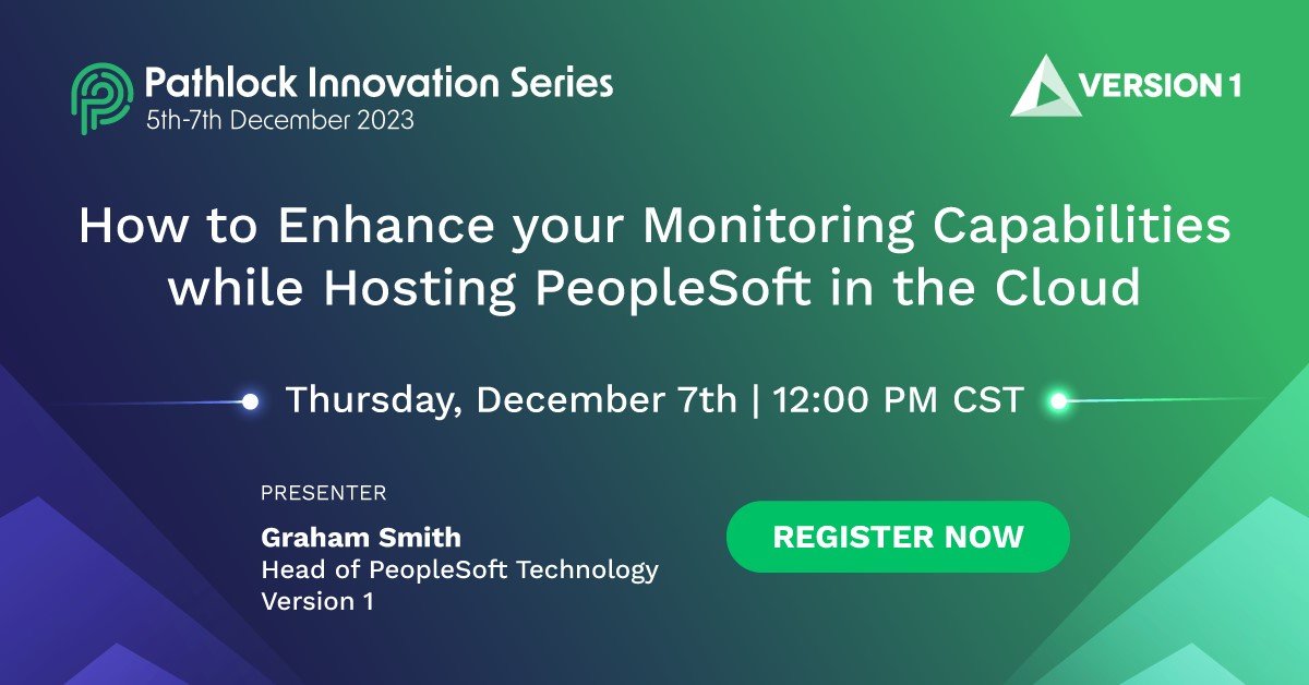 Don't miss this free session I'm presenting on Synthetic Monitoring of PeopleSoft.  Even if you're not running PeopleSoft on OCI this will be useful.  get.pathlock.com/webinar-innova…   <a href="/pathlock/">Pathlock</a> #PeopleSoft <a href="/version1/">Version 1</a> <a href="/oracleace/">Oracle ACE Program</a>