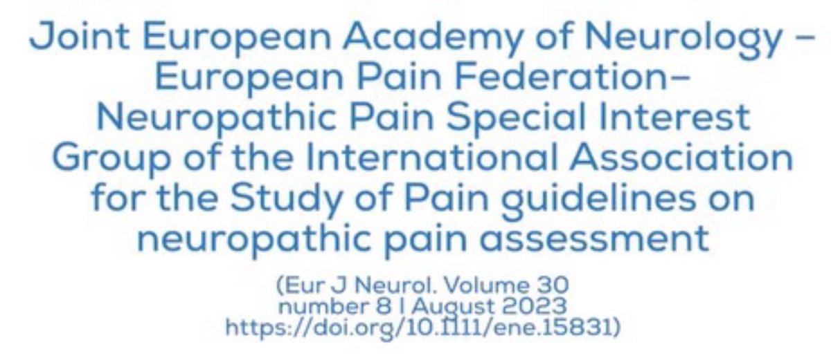 Available online soon @EANeurology and @WileyNeuro : full interview of Prof Truini (Italy) by Dr Belkadi (Morocco) concerning the recent guidelines on Neuropathic pain assessment vimeo.com/888279340/2ba5…