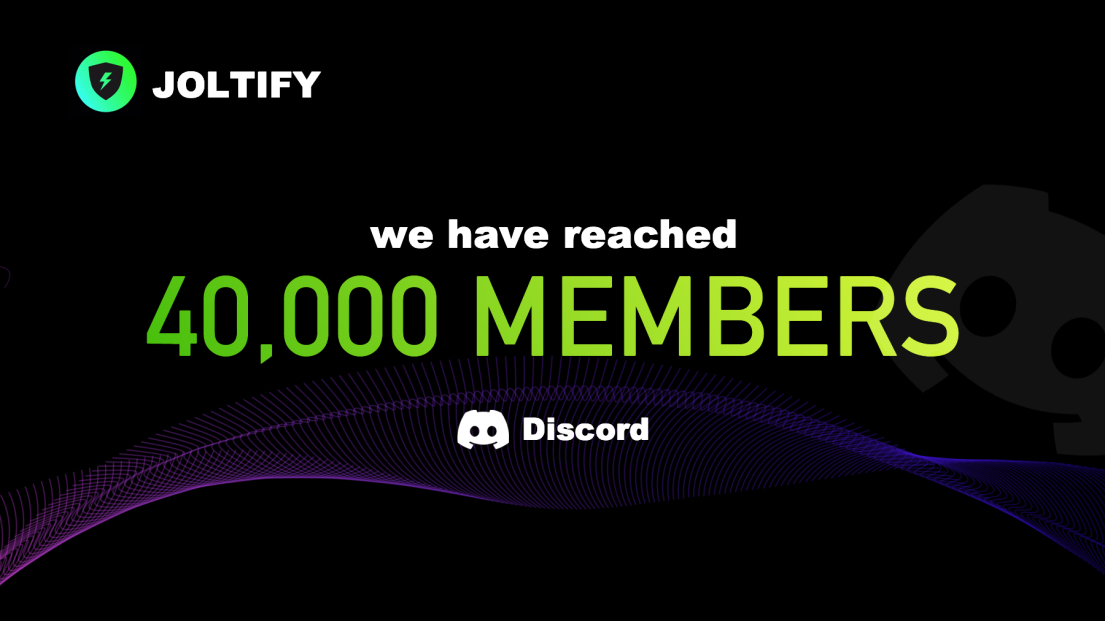 🎉 We have a milestone to celebrate! 🎉 Our #Joltify community has reached an incredible 40,000 members! 🎊🎉

Just two months ago, we were a small group of 1,980 members on Discord. Fast forward to last month, and we hit the impressive mark of 20,000 members. And now, we've