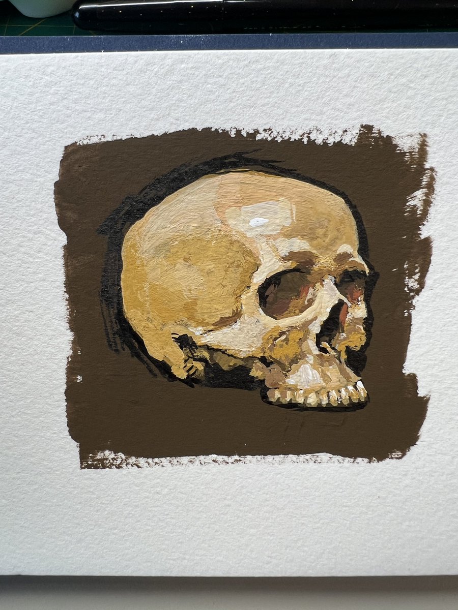 「Two 30 minute skull studies, Posca marke」|Paul Heastonのイラスト