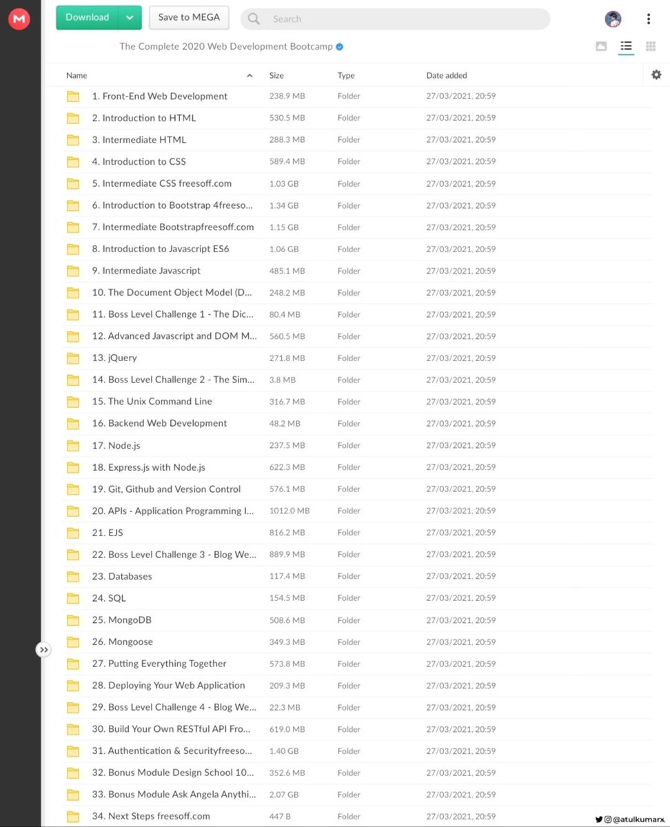 Vinay_bharambe's tweet photo. 👁️50 GB Web development Course (Complete Bootcamp) Resources🎀

📌HTML
📌CSS
📌Javascript
📌MongoDB
📌NodeJs
📌SQL....

100% Free For First 1000 User's..

Simply:

1. Follow (So I Will Dm)📩
2. Like and Repost
3. Comment "Send" to receive your copies!!📚 https://t.co/asnDsewY2P