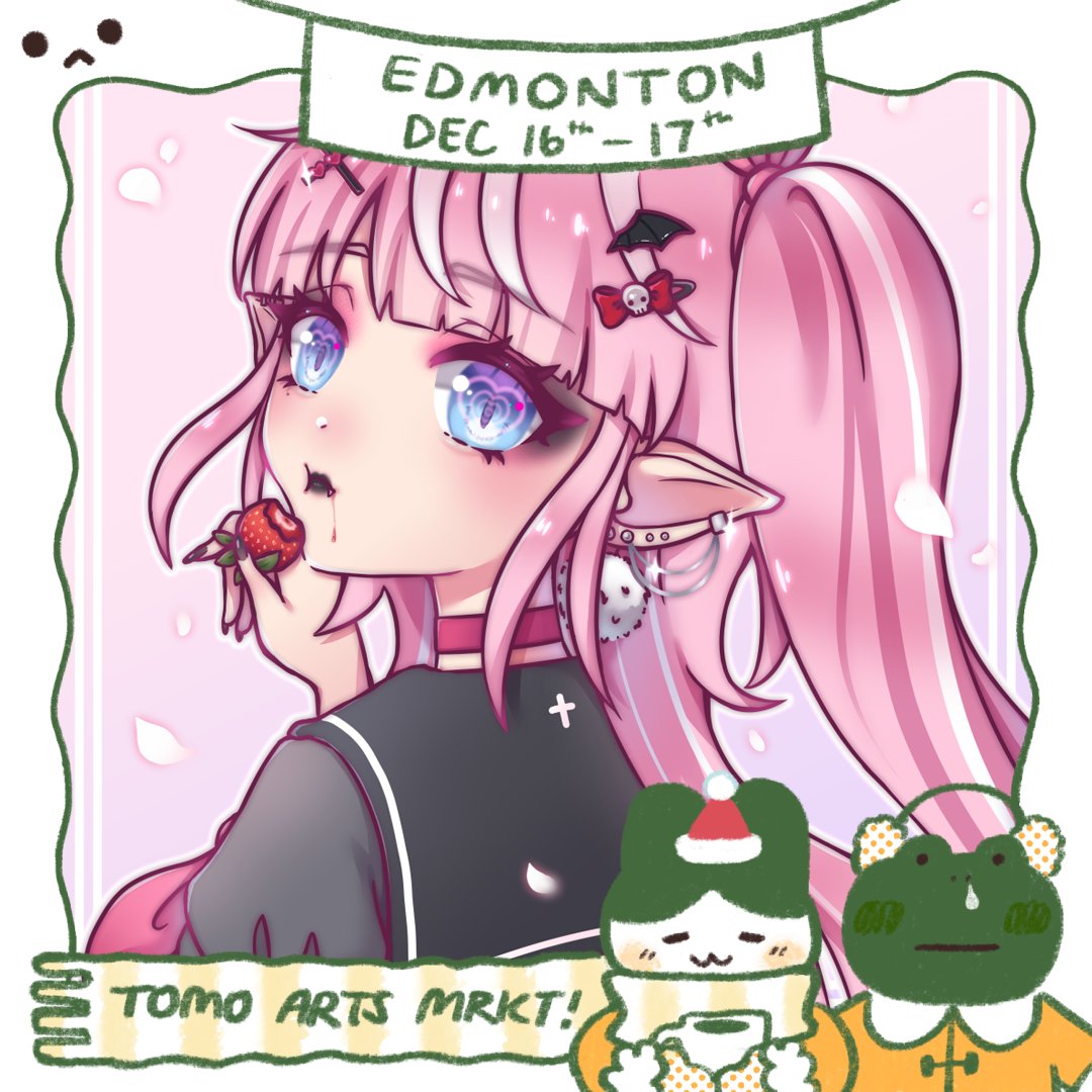 TomoArtsMrkt's tweet photo. Artist Spotlight!
Creating drop-dead adorable art, @charmiheart  brings cute and macabre aesthetics together for a yami kawaii inspired experience. With a passion for horror, mental health, and absolutely everything cute, she hopes to offer a relatable joy through her drawings... https://t.co/gmwoIXKAC5