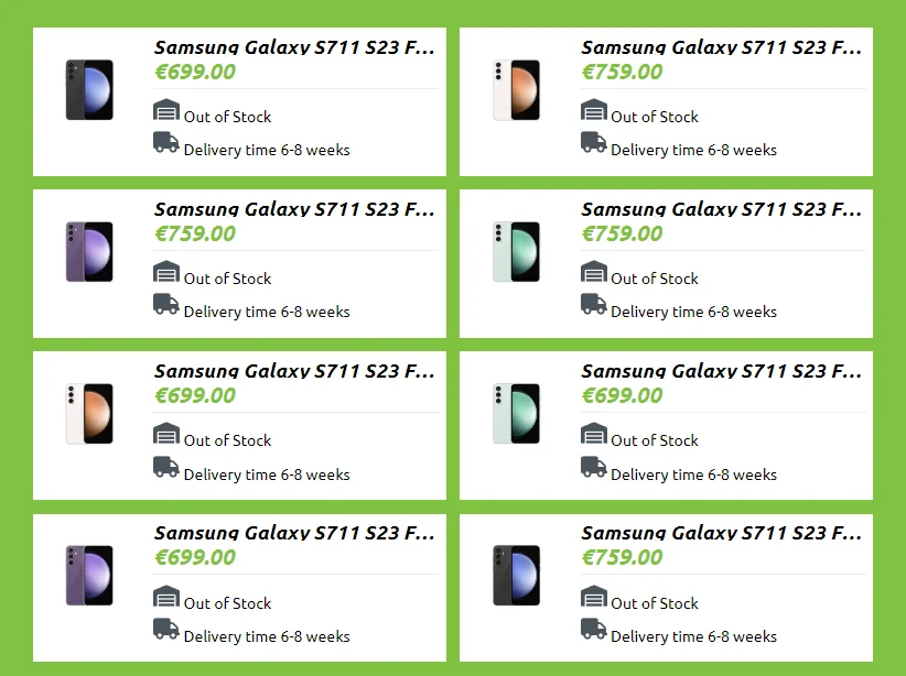 simransingh931's tweet photo. Samsung Galaxy S23 FE European Price Leaks via @Sudhanshu1414 

Specifications:

- Powered by Exynos 2200 processor
- 6.4" Dynamic AMOLED 2X display, FHD+ resolution, 1450 nits peak brightness, 120Hz refresh rate
- Triple-camera: 50MP main (OIS), 12MP ultra-wide, 8MP telephoto
- 10MP front camera for selfies
- 4500mAh battery
- 25W wired charging, Fast Wireless Charging 2.0
- Android 14 with One UI 6.0
- Corning Gorilla Glass 5 protection
- Aluminium frame, IP68 dust/water resistance
- Dimensions: 158mm x 76.5mm x 8.2mm, Weight: 209g
- Dual Stereo Speakers
- Dual-SIM, USB-C 3.2 Gen 1 port
- Wi-Fi 6E, NFC, Bluetooth v5.3

 🚀 #GalaxyS23FE #Europe #SamsungTech #FlagshipFeatures 📸✨

Source:  https://t.co/0U4JiqO8sq
