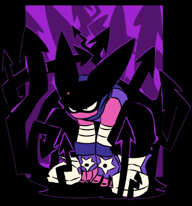 i thought arrows would be a cool motif for his shadow powers maybe??