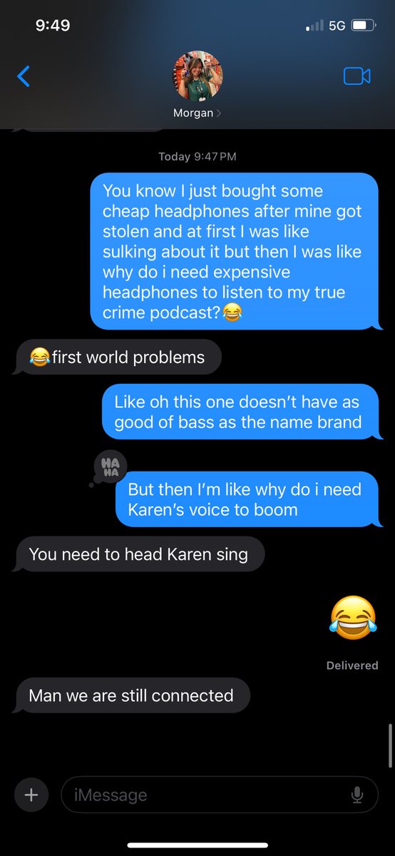 _ShayWhat's tweet photo. When you base your headphone choice off what makes @KarenKilgariff’s voice sound the best @MyFavMurder https://t.co/N1DATiaY29