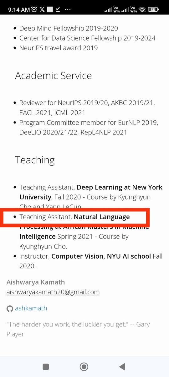 Nishkarsh1234's tweet photo. @ashkamath20 Hi Ash, hope you are well. 
 In your Bio section there is the name Assistant incorrectly named as 'Assitant. 
Also, I'm also interested in Data Science, which area I should focus on, ML, DL, or NLP or anything else. https://t.co/9ZLbynmYBg