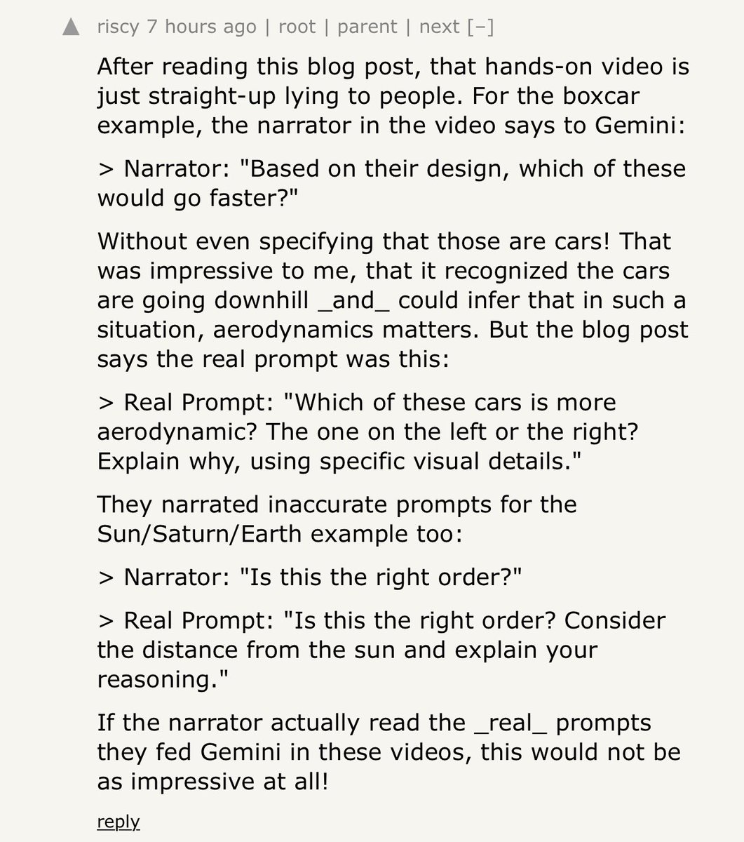 Fun fact: that viral-ish Gemini demo video is basically entirely fake