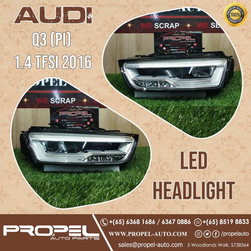 propelauto's tweet photo. Audi Q3 LED Headlights Back to Stock at #PropelAutoParts
Come & Grab it for your carπ€ππ
#Audi #Q3 #AudiQ3 #Headlamps #PremiumQuality #Useditems #Reconparts #Secondhandparts #ExportQuality #SGcars #AudiSpares #AudiWorkshop #Singapore #CarSpares #OnlineStore #AudiParts #Grab https://t.co/sEitK64N6g