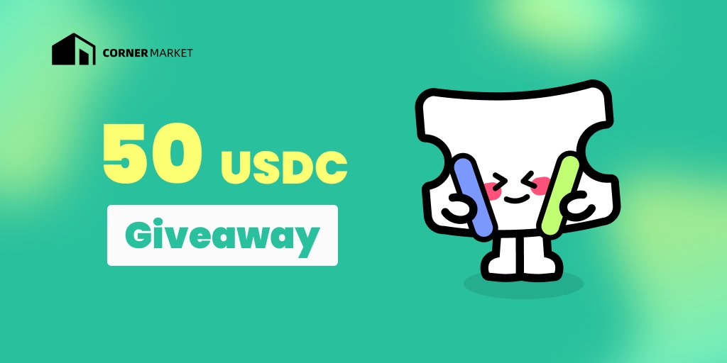CornerMarketApp's tweet photo. 🥳 $50.00 Giveaway! 

To enter: 
✅ Follow us &amp; @CornerMarketES 
✅ Retweet + Like 
✅ Tag your friends! (Required)

Winner in 72 hours, Best of luck!

👉Complete all the above tasks on @QuestN_com to claim: https://t.co/SDPczb69f5

#Web3 #giveway #AirdropCrypto https://t.co/10v529tCxO