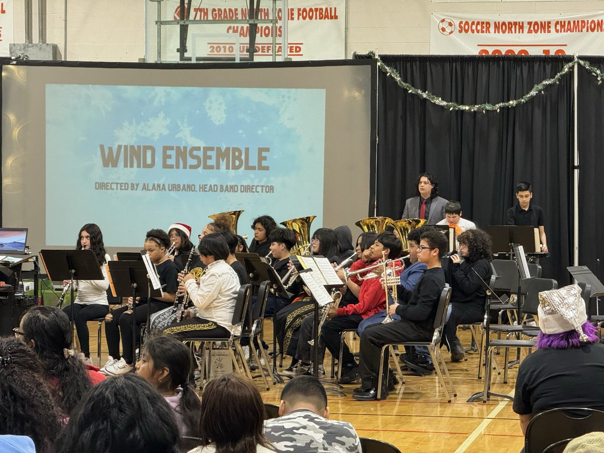 We had a packed house in the Roadrunner Nation as our amazing musicians performed at our winter band concert! Great job, Roadrunners! Congratulations @MsUrbanoMusic and Mr. Noah Cisneros! You have such a passion for what you do, and tonight was such a success!