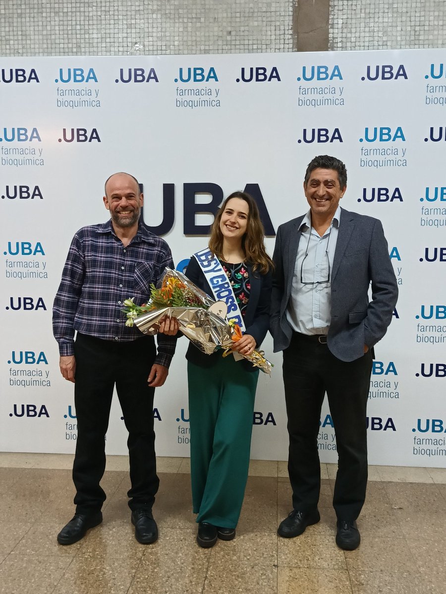 biondi_lab's tweet photo. We have a new #PhD in the group! @lissy_gross  defended her thesis on chemical biology and structural studies of PDK1 conformational regulation, and became a Doctor in Biochemistry from 
@UBAonline. Her thesis work was directed by Dr. Biondi and @sebaklinke . Congratulations 🎉 https://t.co/nw8oxAf5Ba