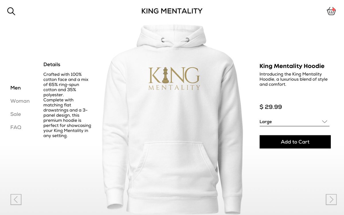 Introducing the King Mentality Hoodie, a luxurious blend of style and comfort 🙌🏾👑

#KingMentalityHoodie #LuxuriousStyle #ComfortableFashion #FashionForward #StyleWithComfort #HoodieLove #FashionEssentials #MensFashion #StreetStyle #FashionStatement