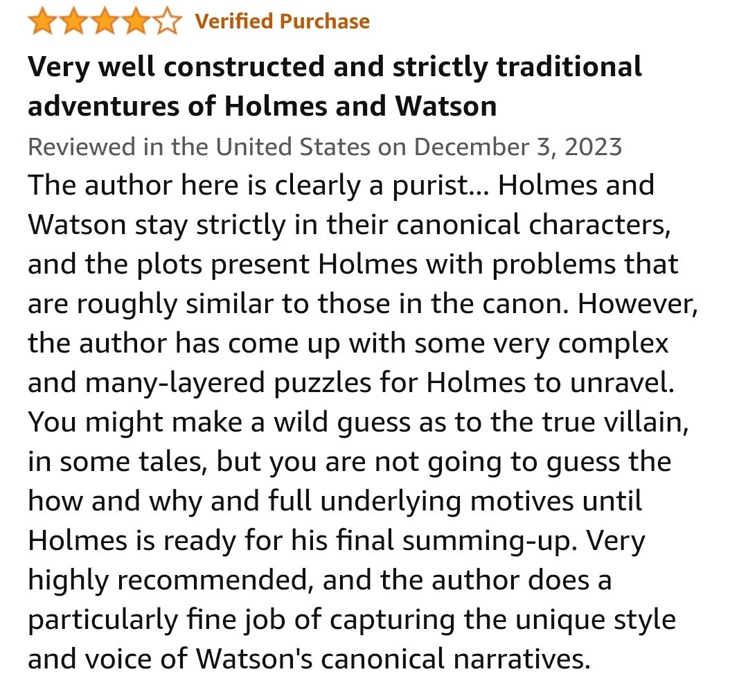 CaidenMyles's tweet photo. It seems my American readers have some things to say. π
@mxpublishing
#dearholmes #sherlock #Sherlockian #Doyle #nonfiction #fiction #mxpublishing #holmes #Watson #art #illustration #Conan #Caidencoopermyles https://t.co/UONURqg1HO