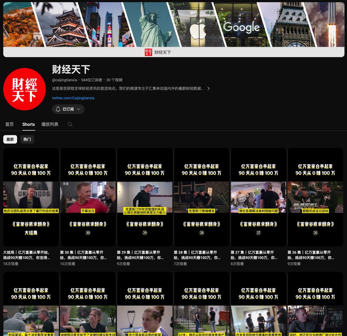 laobaishare's tweet photo. 8 部变富必看的 Youtube 财商纪录片 🏆

1. 富豪谷底求翻身

普通人和亿万富翁的差距可能只是执行力

📺 https://t.co/PTeZsUH05S https://t.co/NyhOohRm6c