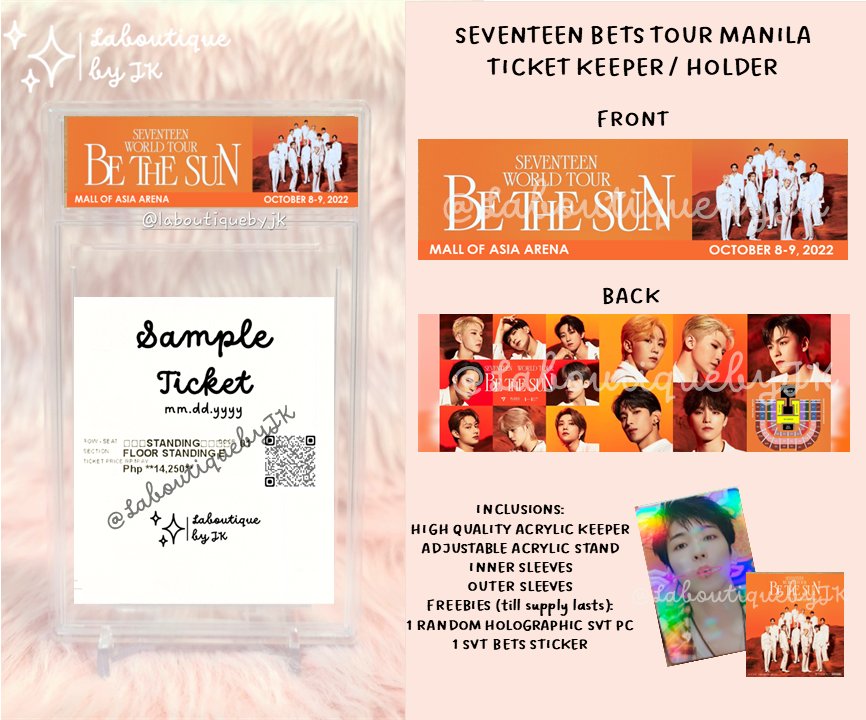 keepsakehaven's tweet photo. ~✨ WTS LFB
SEVENTEEN BETS TOUR IN MANILA TICKET KEEPER WITH STAND AND FREEBIES 🩷
#BETSINBULACAN
#BETHESUNINBULACAN
#BETHESUNINMANILA
#BETHESUNINMNL
#BETSINMANILA
#FOLLOW_TO_BULACAN
#SEVENTEENINBULACAN https://t.co/BWItKzJ1rH