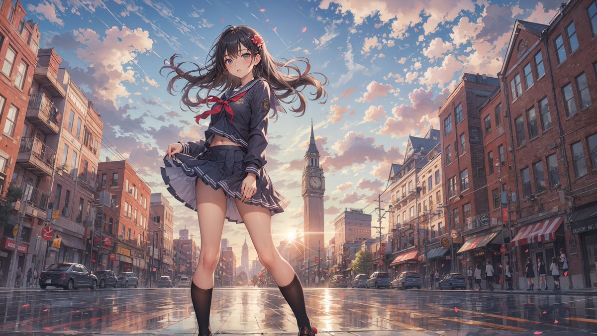 夕日のドレスです 
超4Kサイズの大型壁紙シェアです 
全シリーズpixivでご覧になれます
#AIArtwork #stablediffusion #AIgirl  #aiartist