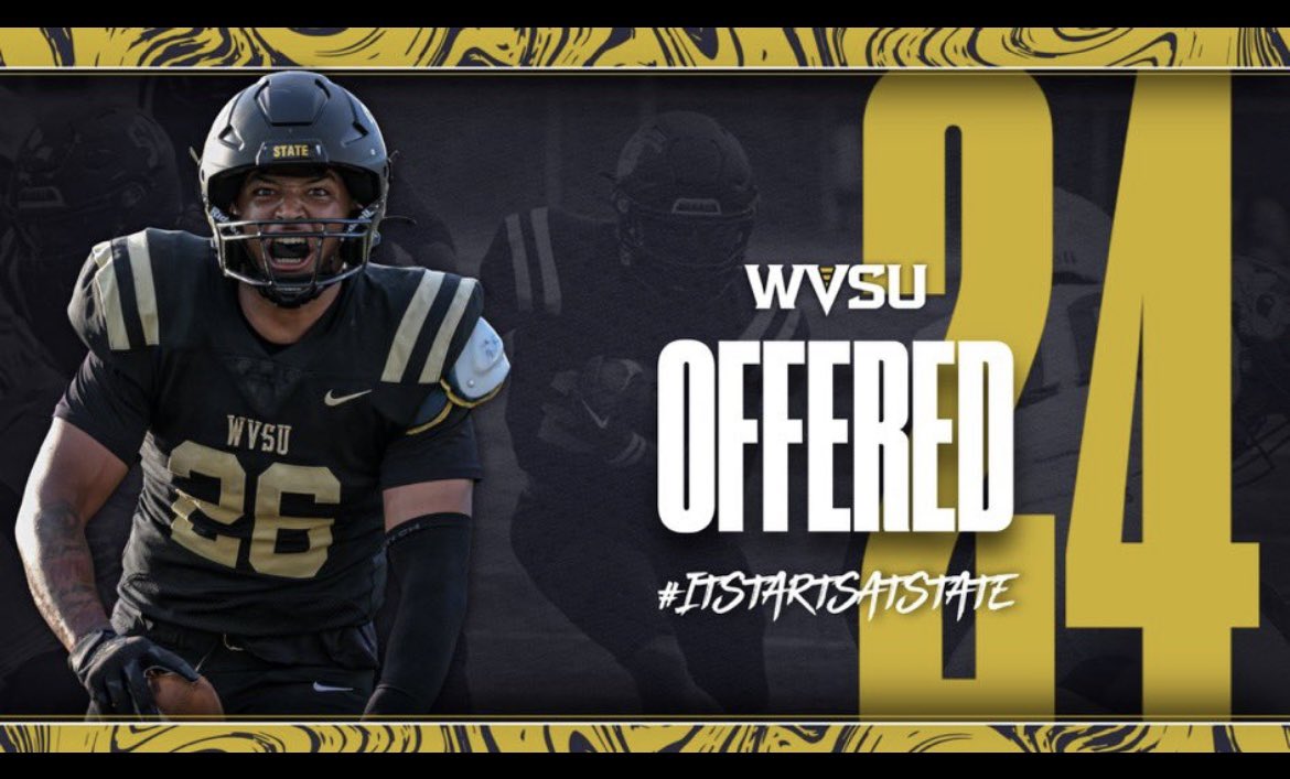 Thankful to say after meeting with @coachbuckle today, I received another official offer to continue my academic and athletic career @WVSUFootball @HempfieldAreaFB @_coachkeef @AlPoodie @wpialsportsnews @Cover3_ATH @AveryHawkins