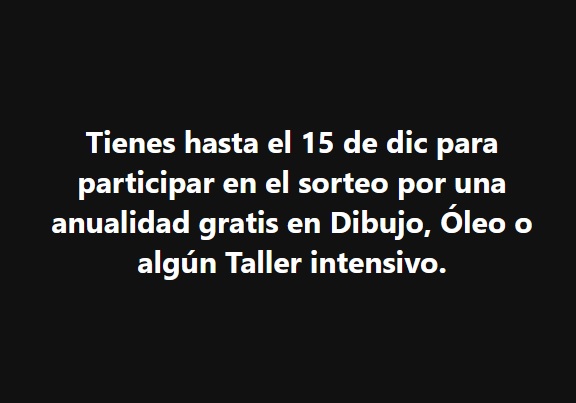 ForoGoya's tweet photo. Sorteo de fin de año.
Todo el 2024 sin pago en alguno de nuestros Talleres. Participa !!!! https://t.co/5kLqY8tqL9