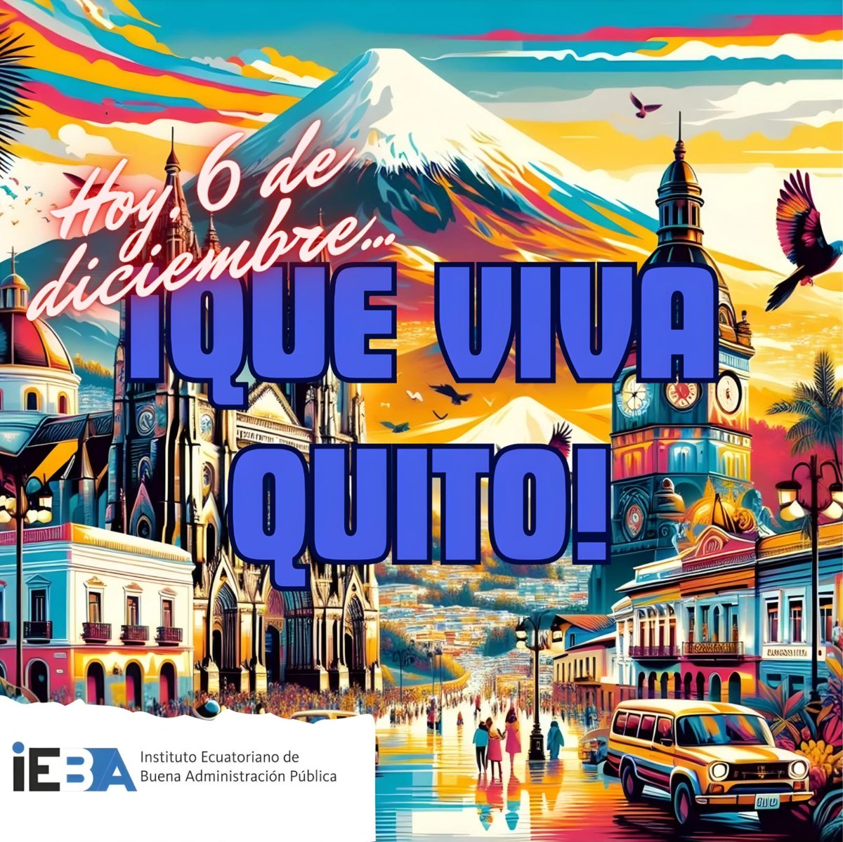 IEBA_Ecuador's tweet photo. Saludamos a Quito en sus 489 años de fundación ❤️💙❤️
!Viva Quito¡
#IEBA
#Quito https://t.co/X625DMEOVU