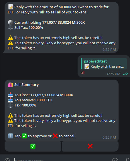 The UI for paper has just been updated along with more in depth honeypot detection features!

As mentioned we aim to create the most realistic trading simulation we can and we are taking steps now to polish up the tech. This update is just one of many towards creating a true 1:1