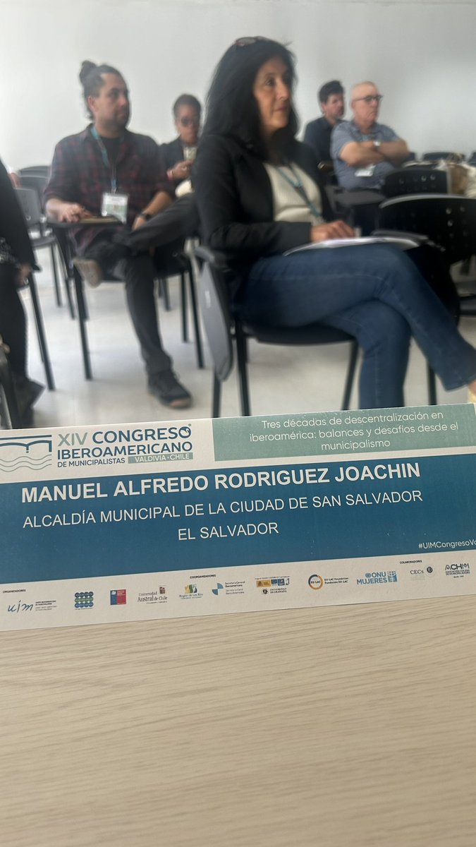 ManuelJoachin's tweet photo. En el #CongresoUIMValdivia de @uimunicipalista presentamos en el panel Políticas Urbanas y Gestión del Espacio Público, el Modelo colaborativo para la gestión del @ParqueCuscatlan por medio del Convenio con #Fundaparc y la @alcaldia_ss https://t.co/HQLRVIpo66