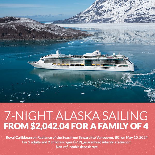 Embark on the Alaskan cruise of your dreams at an incredible price. Reach out to me for additional details.⁠
⁠
Contact me for more information! Quotes are at no cost to you!⁠
⁠
#takethetrip #makememories #alaskacruises #royalcaribbeancruiseline #rccl