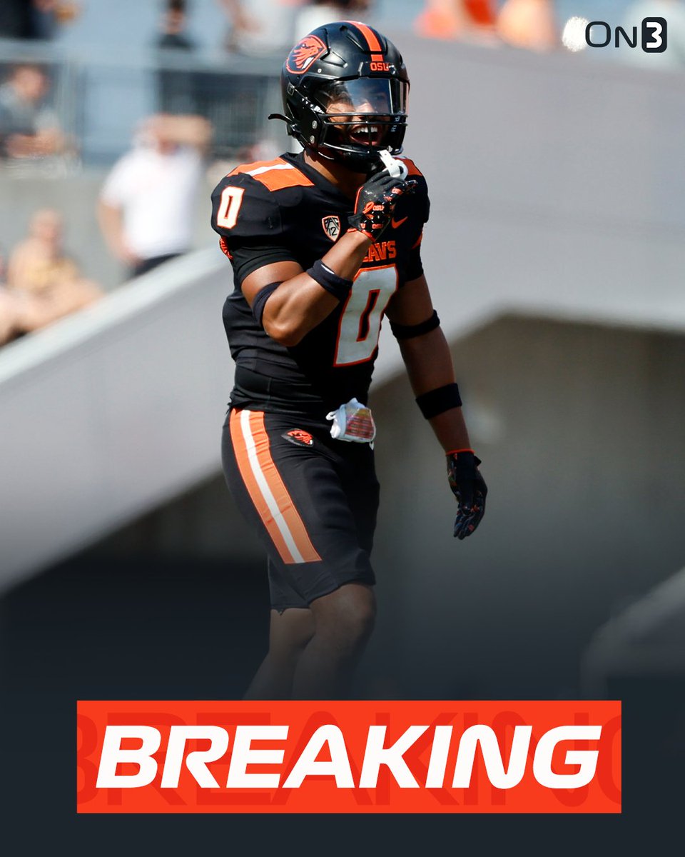 BREAKING: Oregon State DB Akili Arnold has entered the NCAA Transfer Portal, On3 has learned. On3 rated Arnold as a top safety in CFB during the 2023 season👀 on3.com/transfer-porta…