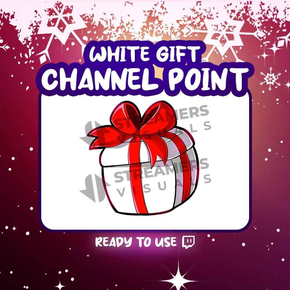 Step up your Twitch game with Streamers Visuals' White Gift Channel Point! 🎁 Boost engagement and viewer generosity in a click. Ready for instant download. #TwitchStreamer #UpgradeYourGame

👉 streamersvisuals.com/products/white…