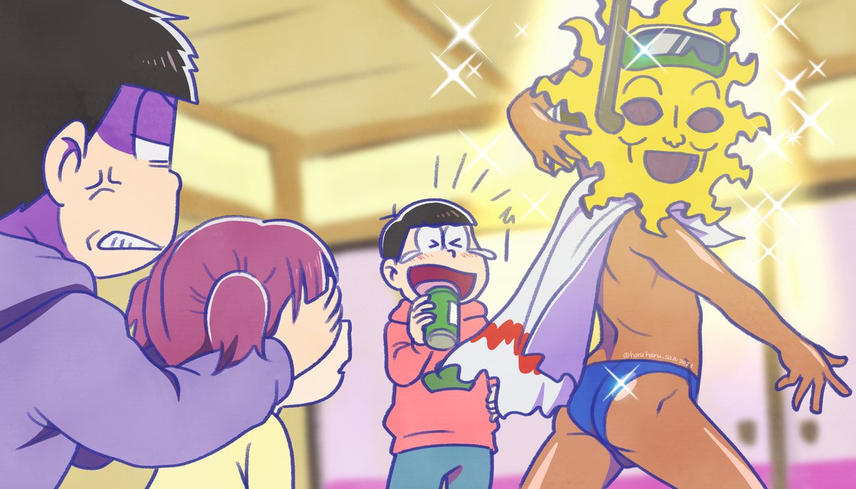 チョロ松 ,一松 ,十四松 ,カラ松 ,松野おそ松 ,トド松 「#年の瀬再掲松り 今年のやつ(ろくなのがない) 」|春さんのイラスト