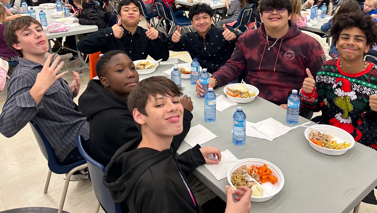 MsGriceM's tweet photo. Students had a great time at our Christmas Mass and Lunch today! Thank you so much to everyone who made this possible. @hcbrantford https://t.co/NmiiZ7Cx9n