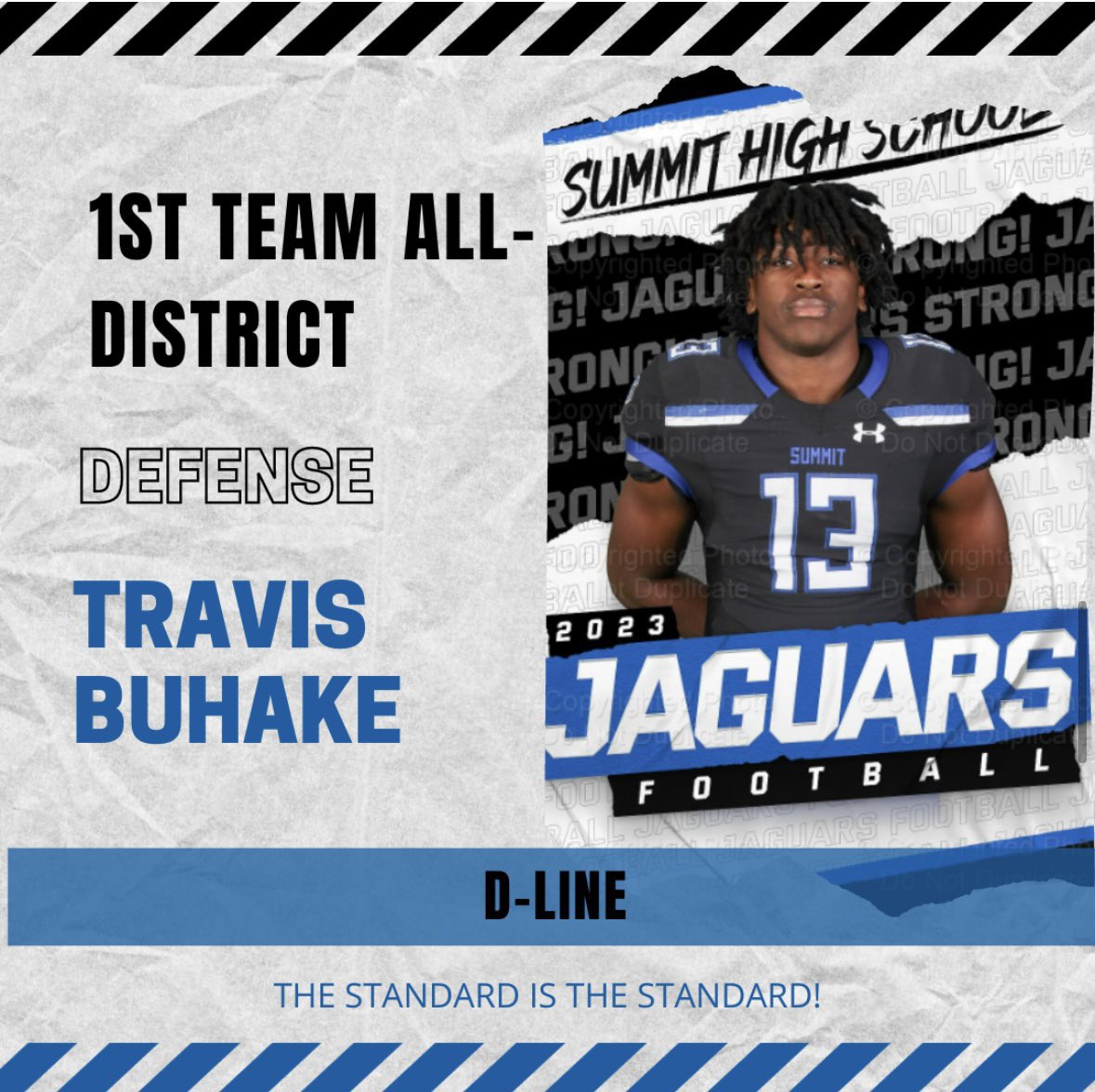 One of the toughest Districts in the State and all these young men were seen by those respected Coaches as being the best in it. Blessed to be a part of their journey and know if you ever need a D Lineman come see Coach Hall.