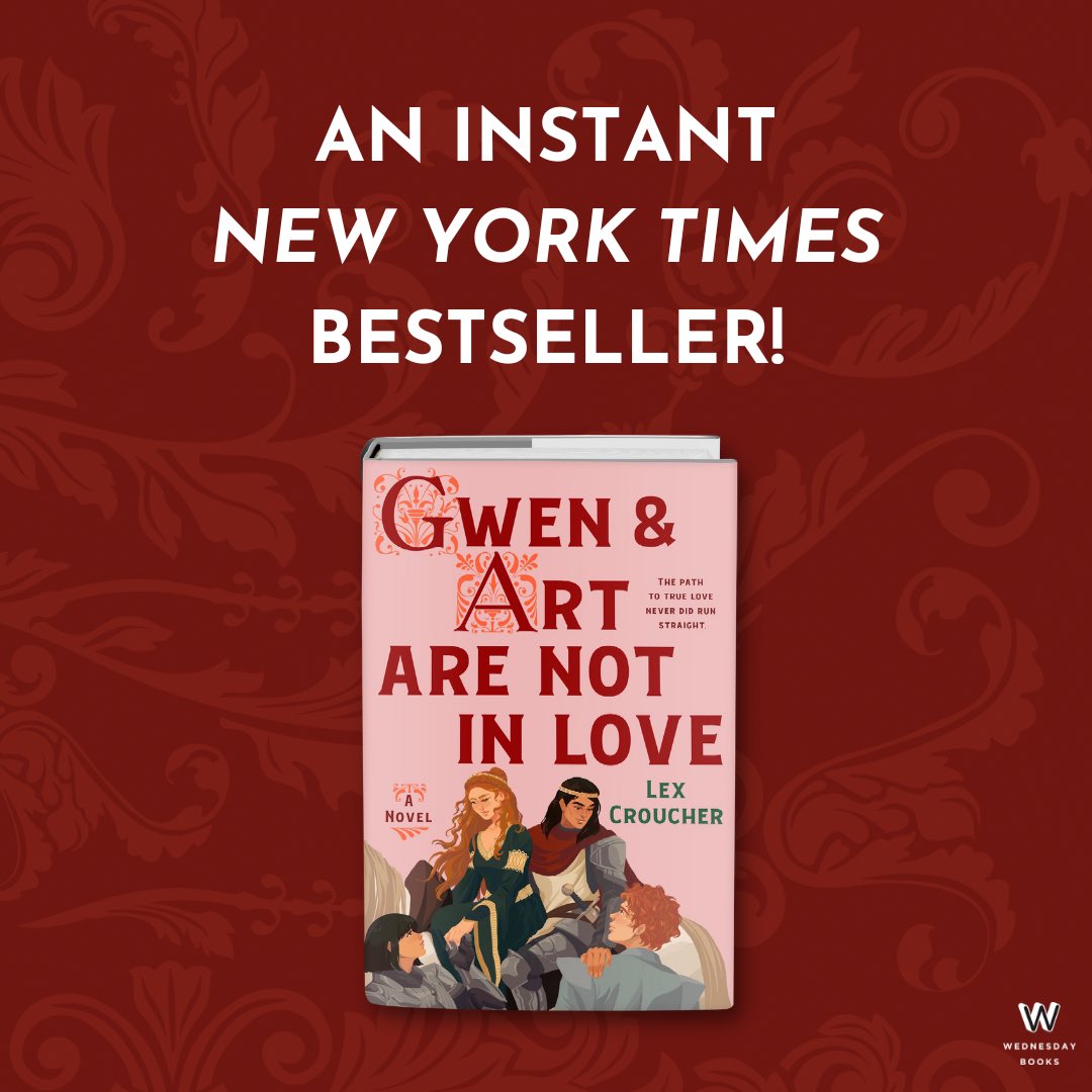 lexcroucher's tweet photo. actually can’t stop weeping. GWEN AND ART ARE NOT IN LOVE is a NYT bestseller 😭😭😭 https://t.co/ubphiduZhm