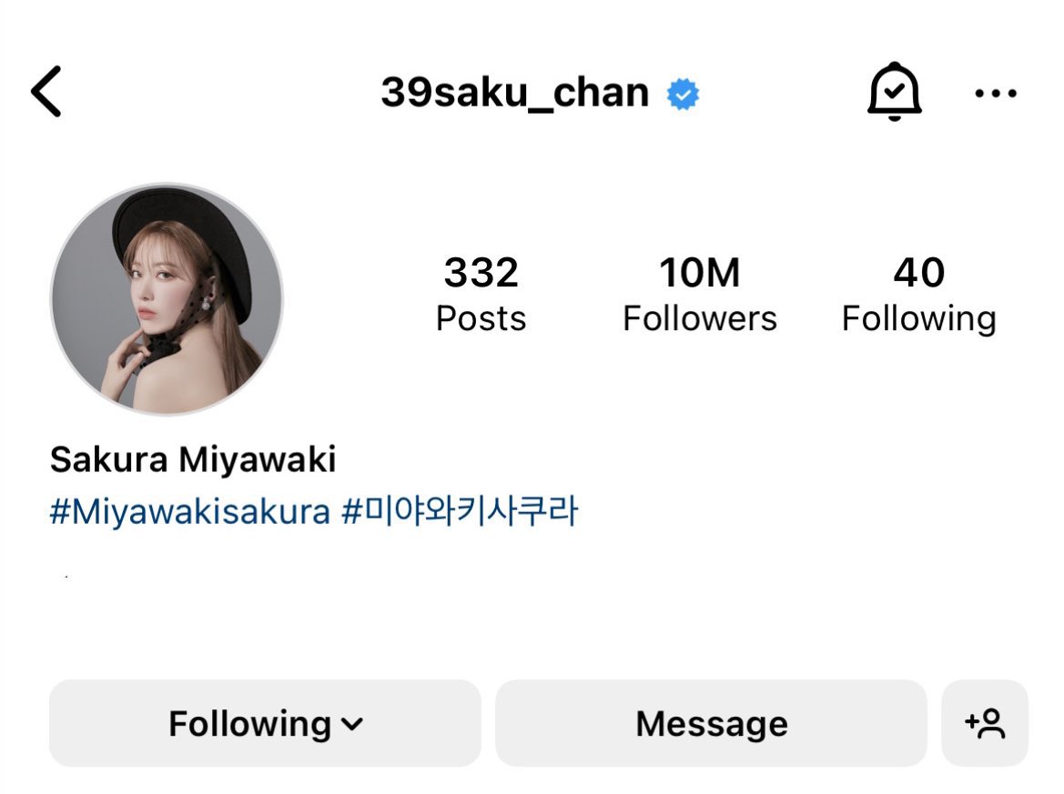 sakuchan_0812's tweet photo. Congratulations for reaching 10M Instagram Followers🎉💐

SAKURA MILL10N LOVE
 #10MLoveForSakura

💗
#사쿠라
#宮脇咲良  #SAKURA https://t.co/xrgHLk3Laj