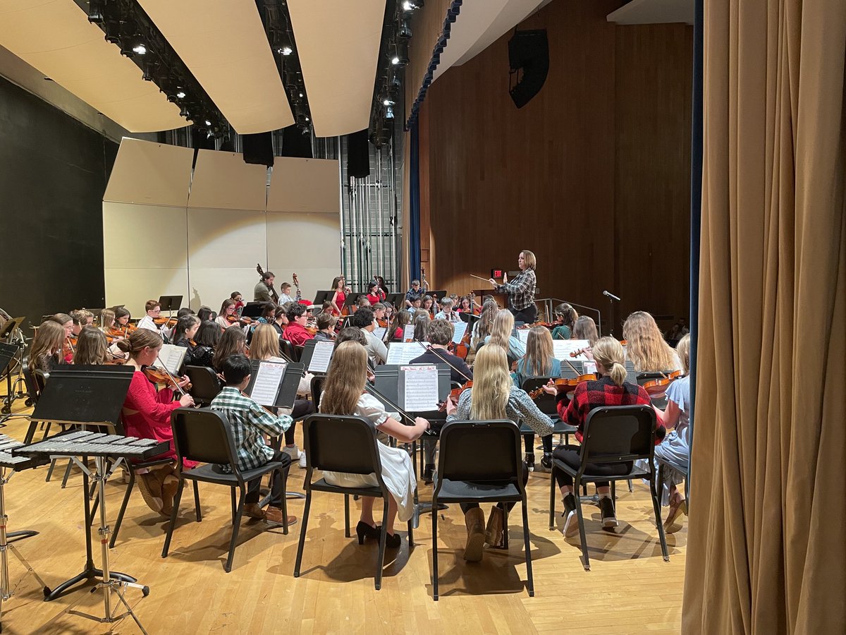 Perks to the job! Backstage pass to watch the Orchestra! Bravo 6th grade muscians and Mrs. Cheney! ⁦<a href="/WestGeneseeCSD/">West Genesee Schools</a>⁩