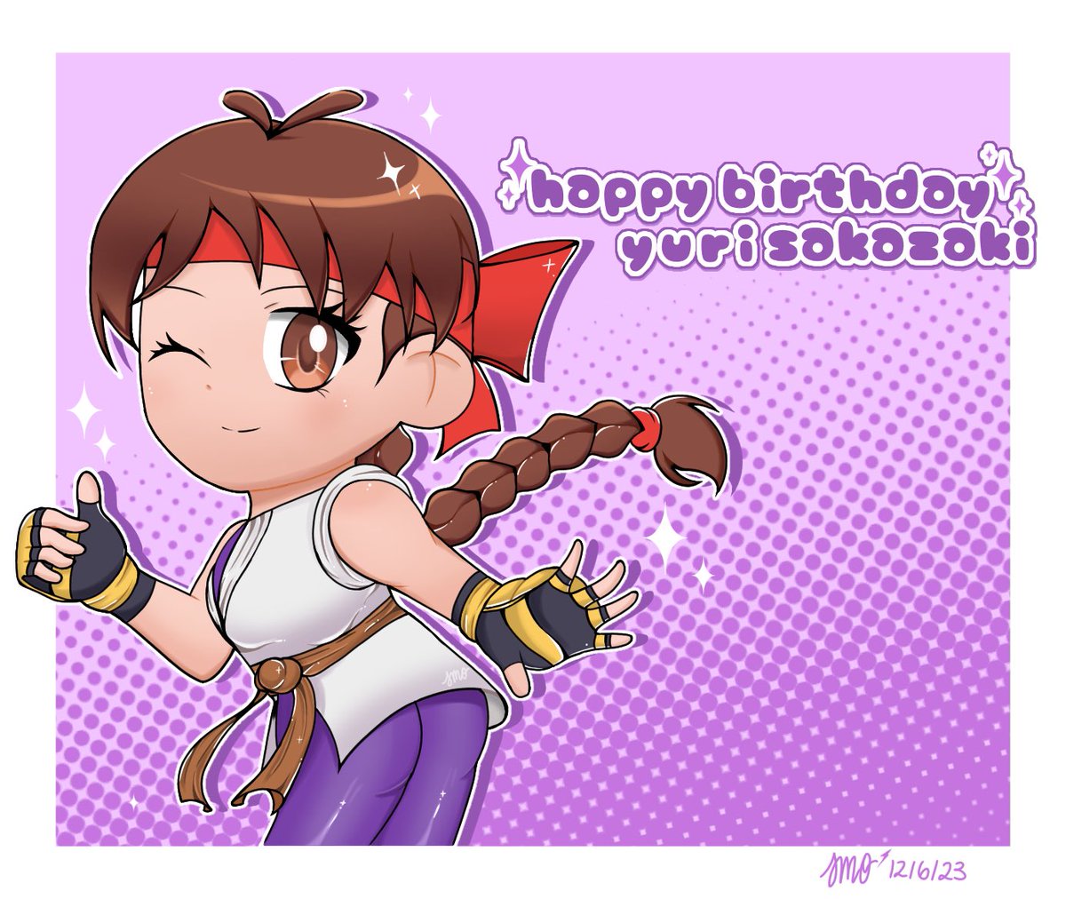 happy birthday, Yuri! 💜✨

#KOF #KOFXV #YuriSakazaki 
#ユリ・サカザキ生誕祭