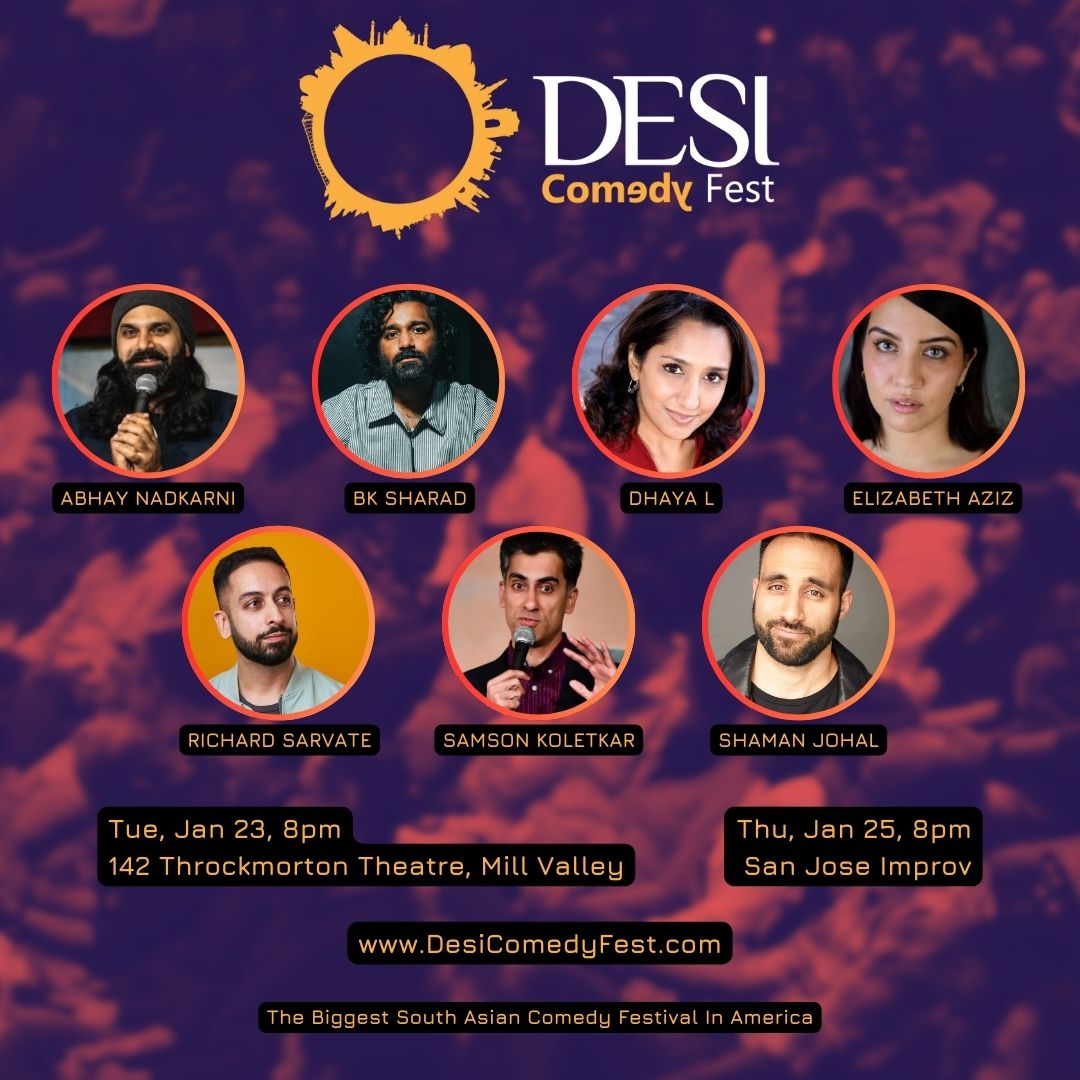 Join us in January 2024 for another hilarious lineup of comedians at Desi Comedy Fest. 2 shows at 2 majestic locations. Celebrate India's Republic Day laughing with us, get tickets at DesiComedyFest.com
#DCF2024