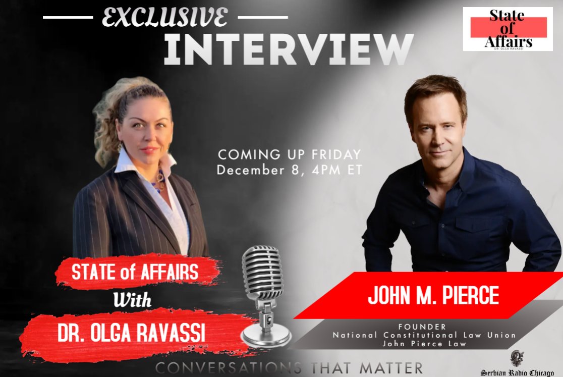 SerbsFor's tweet photo. 🚨YOU WILL NOT WANT TO MISS THIS🚨 @CaliKidJMP
🇷🇸🇺🇸 raised, Orthodox Christian baptised ☦️, master legal strategist #JohnPierce.
Defended @ThisIsKyleR most of #J6 cases, @GeorgePapa19 & more, while standing up for #Constitution and #Conservative values. ⚖️ https://t.co/J6mFXqiW0j
