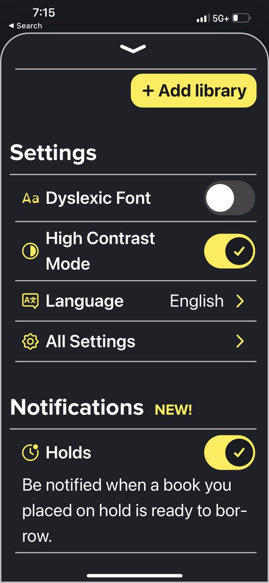 librarylew's tweet photo. My students often put books on hold in @Sorareadingapp and then forget about them. The new holds notification will allow them to receive alerts when their holds are available! @ITSCCSD @Sorareadingapp #ccsdConnectED24 https://t.co/sWOO2Cf5q6