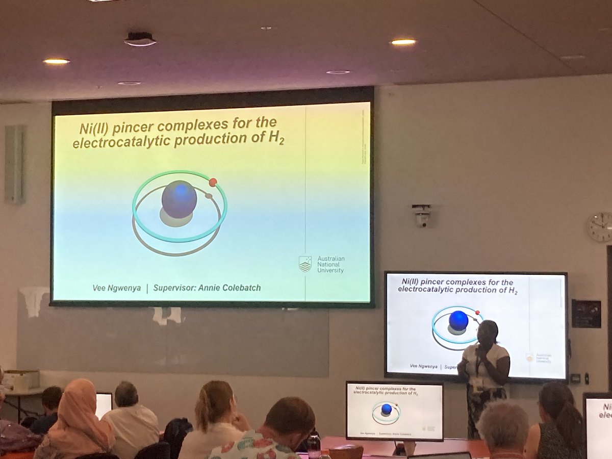 Annie Colebatch (@anniecolebatch) on Twitter photo Great presentation from PhD student Vee on the final day at #OZOM14
<a href="/OZOM_14/">OZOM14</a> <a href="/ANUChemistry/">ANU Research School of Chemistry</a> <a href="/RACI_Inorganic/">RACI Inorganic Chemistry Division</a> Great presentation from PhD student Vee on the final day at #OZOM14
<a href="/OZOM_14/">OZOM14</a> <a href="/ANUChemistry/">ANU Research School of Chemistry</a> <a href="/RACI_Inorganic/">RACI Inorganic Chemistry Division</a>