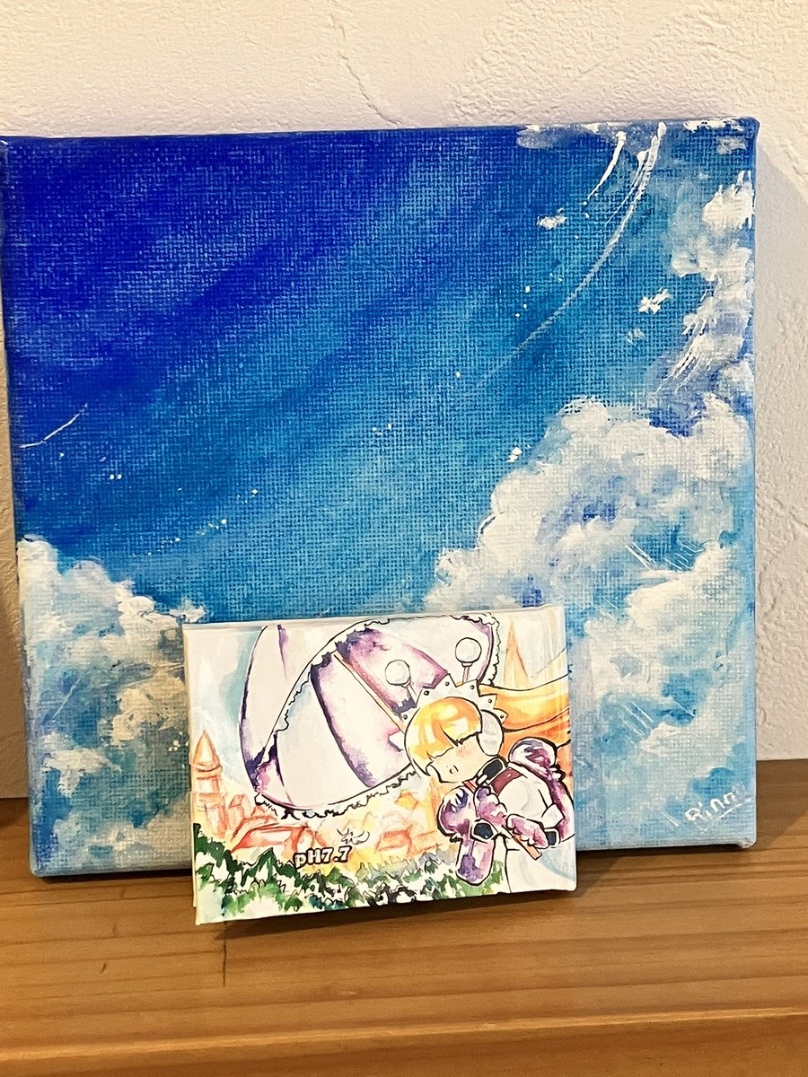 「遥かなる昔に作ったわくわく7のティセさんの豆絵本がごく少数部残っているので、明日」|りんののイラスト