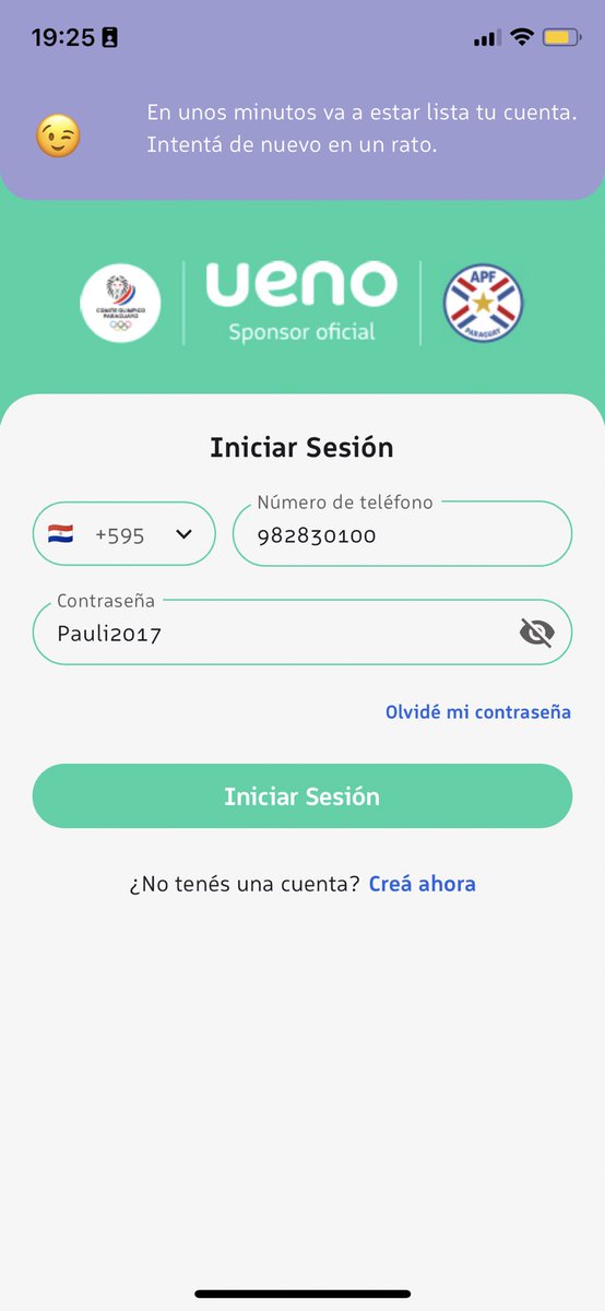 adanbparedes's tweet photo. @uenopy favor de su ayuda , no puedo crear una cuenta. Es decir , supuestamente ya está creada pero no puedo acceder. Todo el día estuvo así. Gracias. https://t.co/5pLo8GoLrb