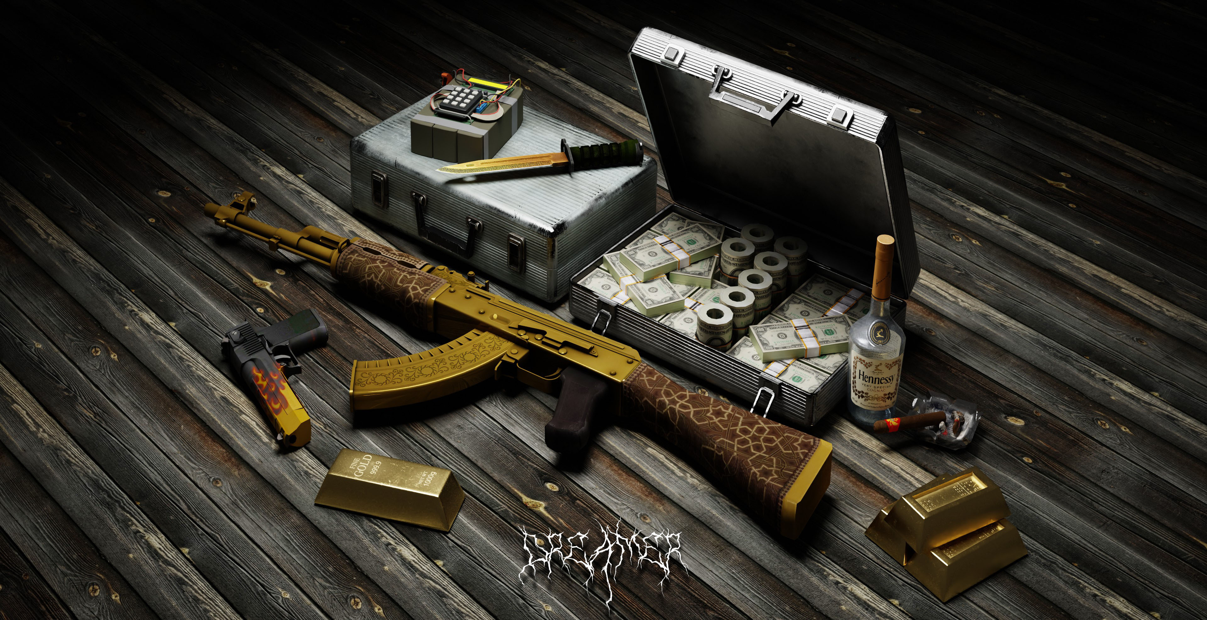 Download Stunning AK47 Vulcan 4K CS GO Wallpaper
