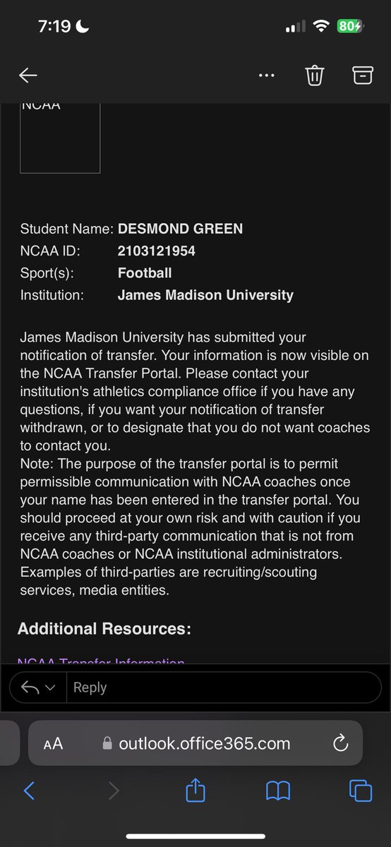 thedesmondgreen's tweet photo. JMU WR TRANSFER DESMOND GREEN FILM!!!  Recruitment 100% open!!! 

GOD THANK TOU FOR BLESSING ME  TO PLAY THE GAME I LOVE!! BEYOND GRATEFUL FOR THESE OPPORTUNITIES AND  I PRAY FOR MORE TO COME!!! READY TO MAKE IMPACT AT MY NEXT HOME!!! 🙏🏾❤️ https://t.co/0nLq9cawvM