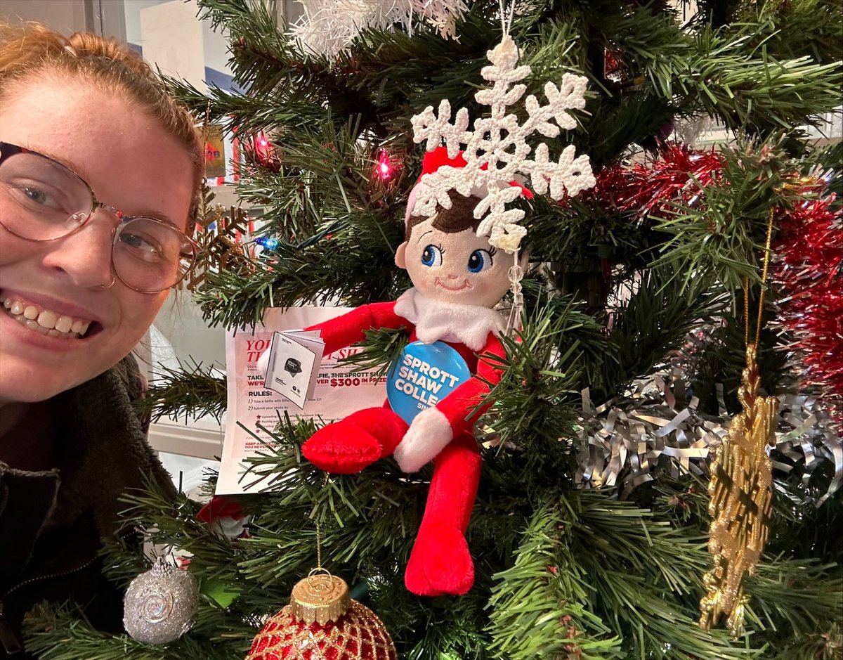 sprottshaw's tweet image. Our Selfie with Elfie contest is well underway! Elfie is loving all of your amazing selfies so far. Remember, multiple entries are allowed for a better chance to win!🤳📸 #SelfieWithElfie #SprottShaw #SprottShawCollege #Contest