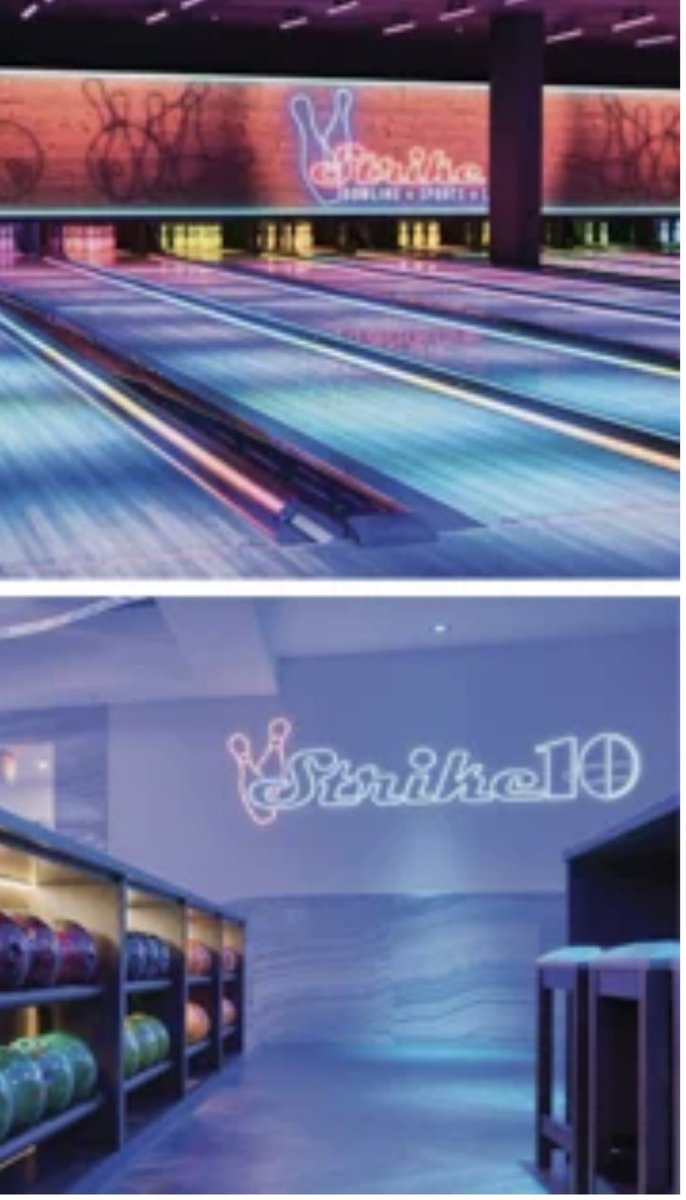 CustomSigns312's tweet image. We think our bowling alley and game room signage, graphics &amp;amp; custom lighting increases 300 point games and ‘9 ball’ corner pocket shots!  Together, we win! 🏅