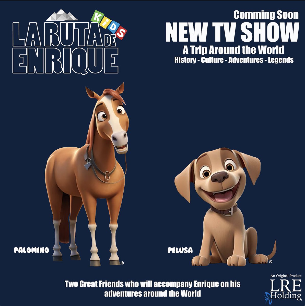 I present to you two new friends who will accompany us on La Ruta De Enrique Kid's in its animated version, accompanying Enrique on his route around the world 😄