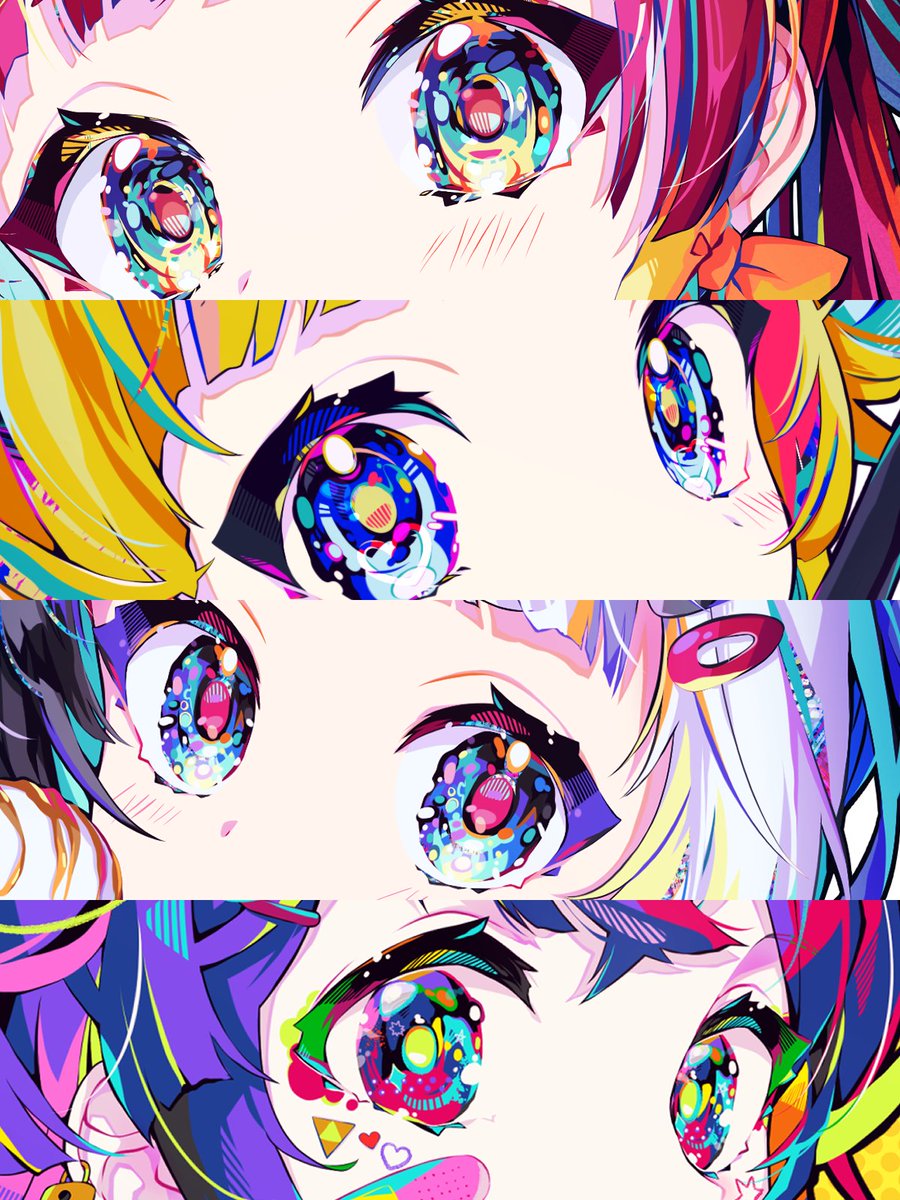 瞳が苦手でどう描き込めばいいのか全く分からず いろんなイラストの