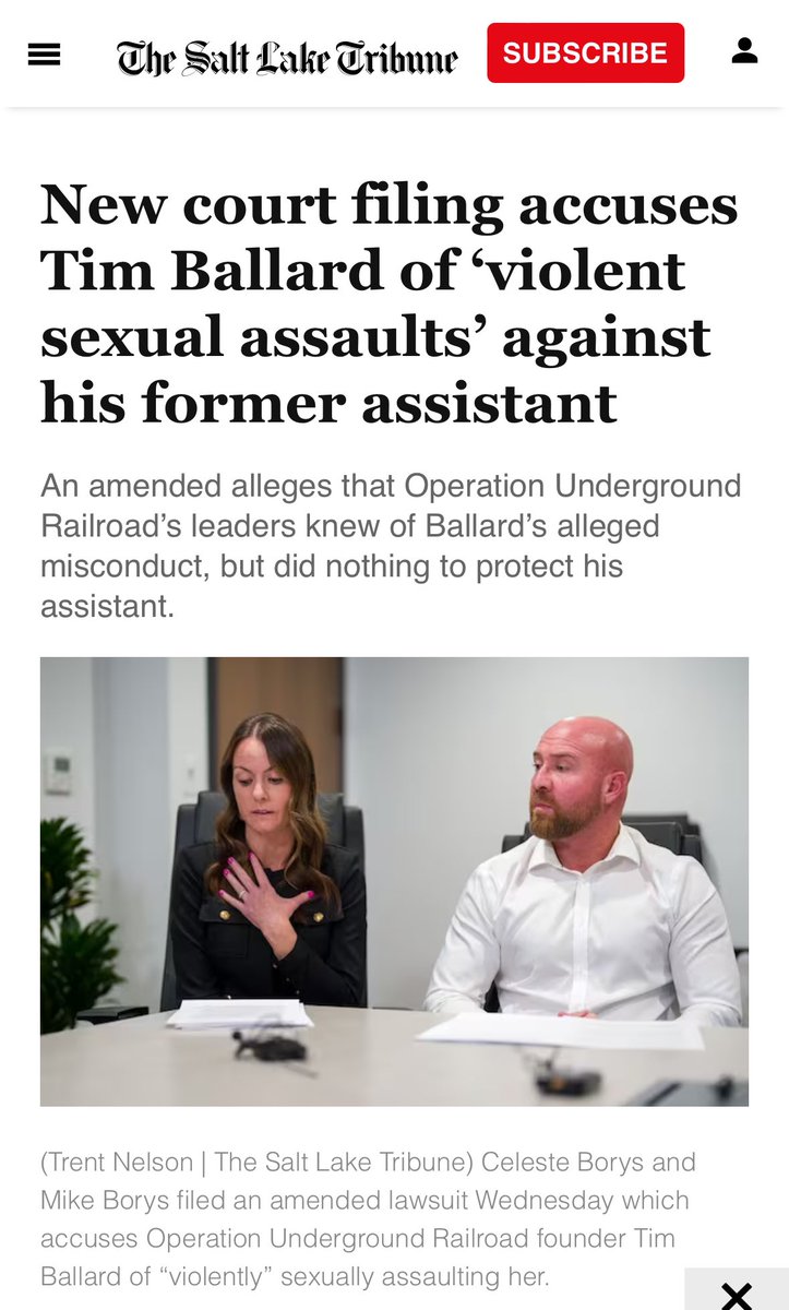 realericmoutsos's tweet photo. "The new court filing states that Borys has turned over an article of her clothing she said she was wearing during one of the last “violent sexual assaults,” which allegedly contains Ballard’s semen." https://t.co/7UVGjxyNJ1